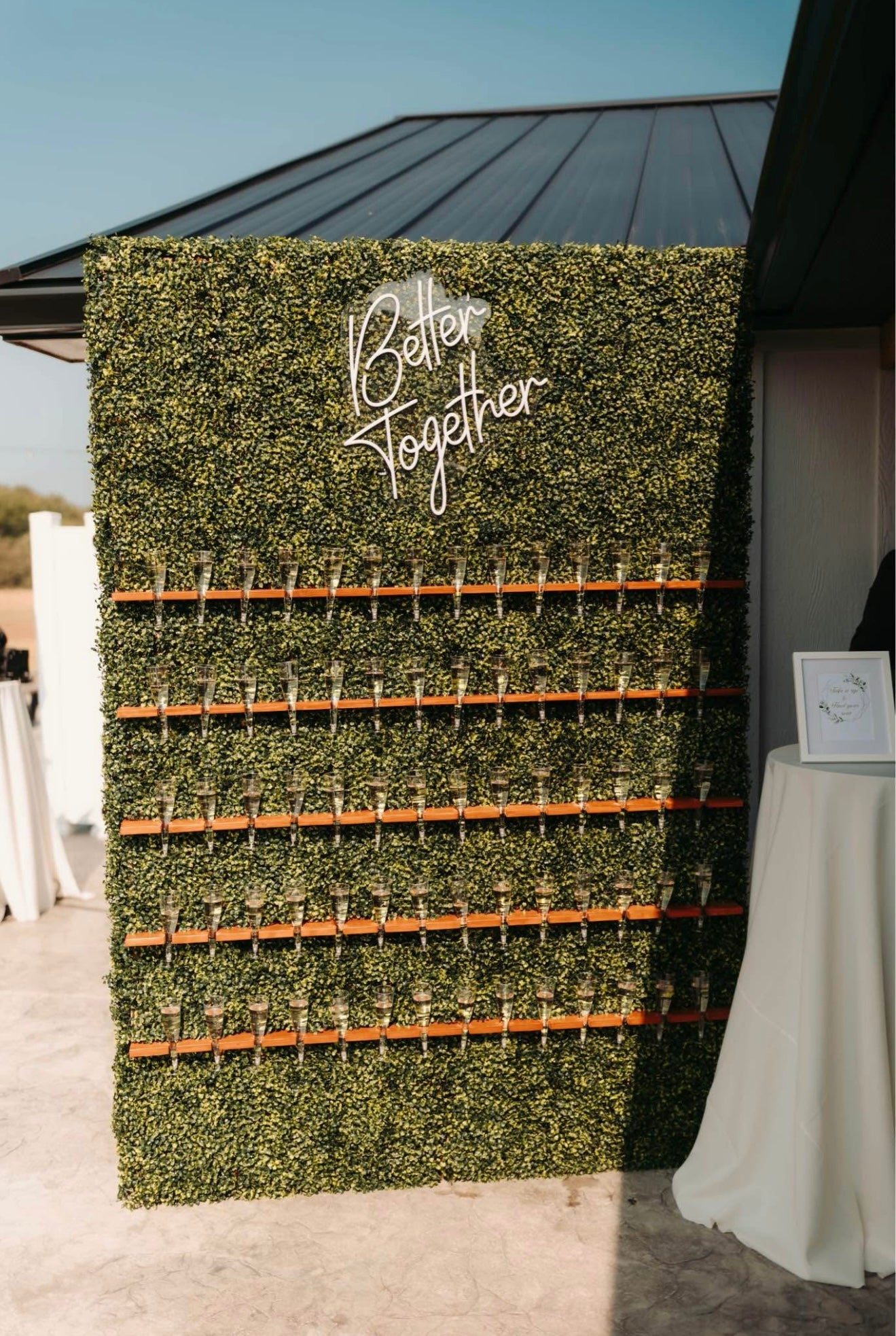 8’x5.5’ Grass Champagne Wall